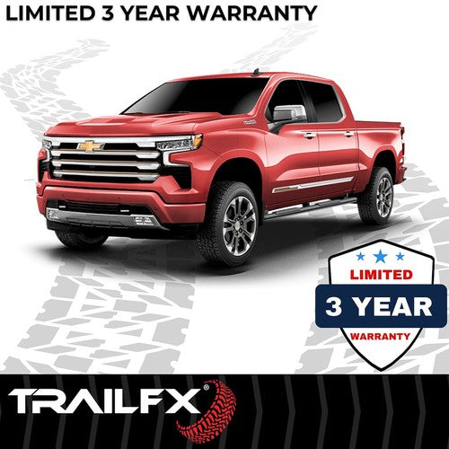 TrailFX A4018B TFX 4" Trapezoid Side Steps NERF BAR OVAL 4"