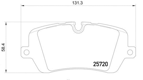 Hella Rear Low Metallic Brake Pads Fits 2014-2025 Land Rover Range Rover Sport