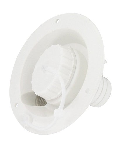 Valterra A01-2003 Fresh Water Inlet Gravity Water Fill White Without Check Valv