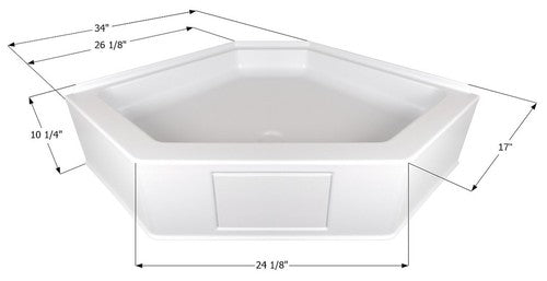 Icon 15233 BATHTUBS SHOWERS & SINKS RV