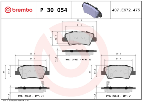 Brembo P30054 PRIME LINE DISC BRAKE KIT