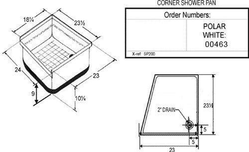 Icon 00463 SP200 BATHTUBS SHOWERS & SINKS RV