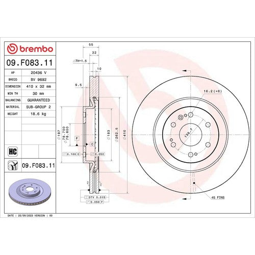 Brembo 09.F083.11 Prime DISC BRAKE KIT