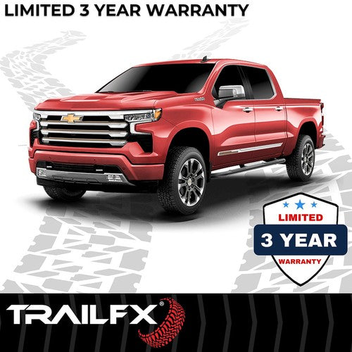 TrailFX A0030B TFX Round Tube Side Steps NERF BAR ROUND 3"