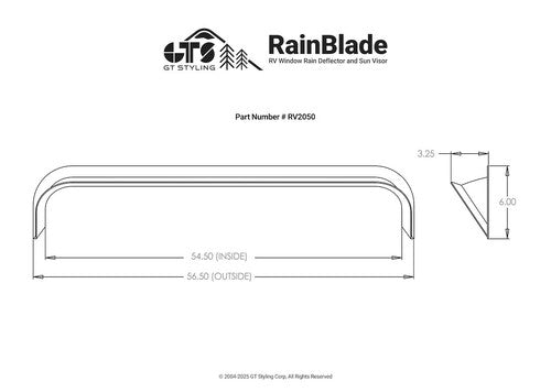 GT Styling RV2050 RainBlade RAINGUARDS