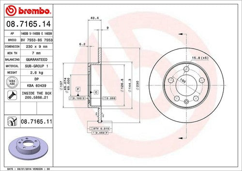 Brembo 08716511C02 BRAKE ROTORS