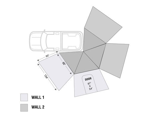 Overland Vehicle Systems 18299909 Nomadic AWNING-ACCESSORIES RV