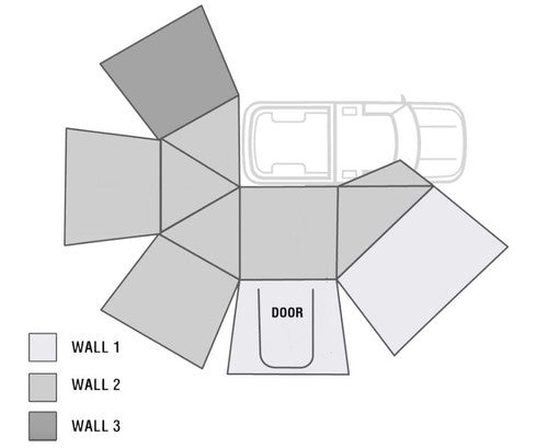 Overland Vehicle Systems 18149909 Nomadic AWNING-ACCESSORIES RV