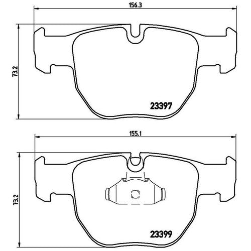 Brembo Front Low Metallic Brake Pad Fits 2002-2005 Land Rover Range Rover P44012
