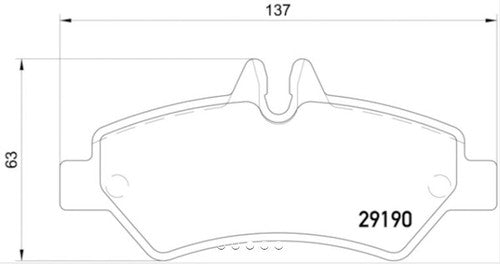 Hella Rear Low Metallic Brake Pads Fits 2010-2018 Mercedes Sprinter 2500