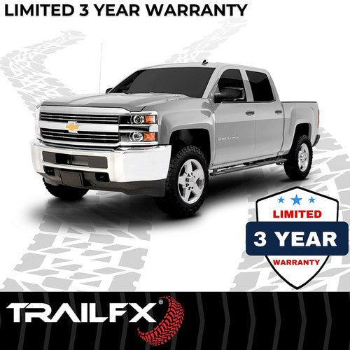 TrailFX A4001B TFX 4" Trapezoid Side Steps NERF BAR OVAL 4"