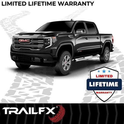 TrailFX A8221S TFX 6" Oval Straight Side Bars NERF BAR OVAL 6"