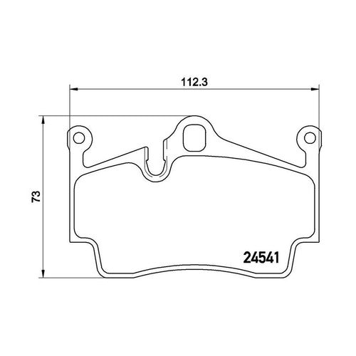 Brembo Rear Low Metallic Brake Pads Fits 2017-2023 Porsche 718 Boxster P65028