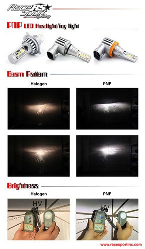Race Sport Lighting RSPNPH13 PNP Series HEADLIGHT BULB DISPLAY