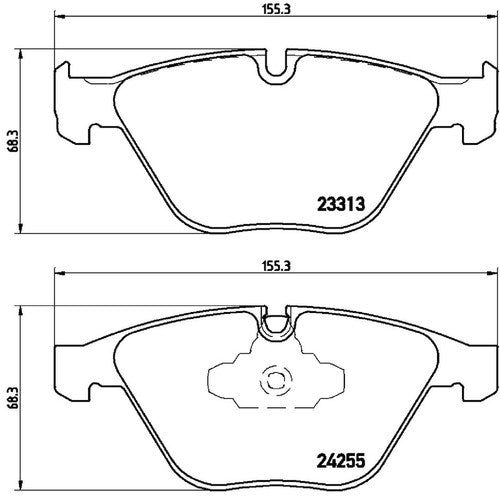 Brembo Front Low-Metallic Brake Pads Fits 2007-2013 BMW 328i Brake Pads P06055