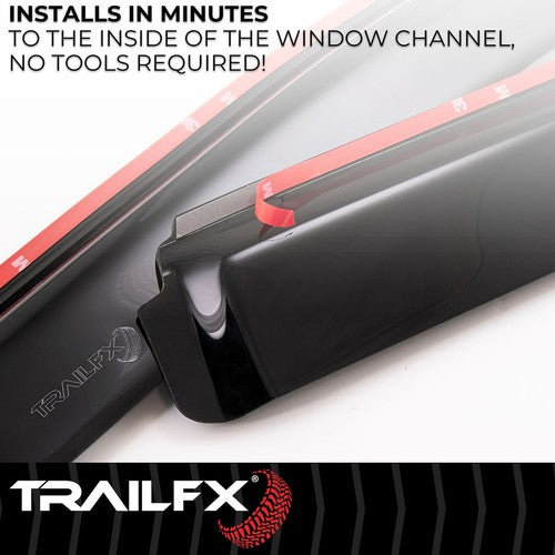 TrailFX 4805IC TFX 4-PC Window Vents RAINGUARDS