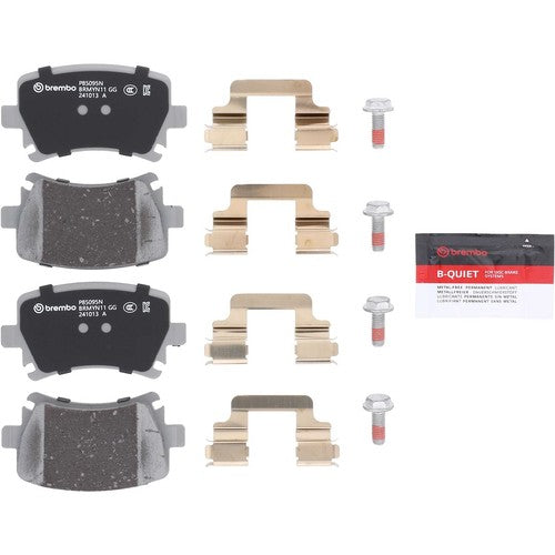 Brembo Rear Ceramic Brake Pads Fits 2008-2009 Audi TT Quattro 4 Pc P85095N