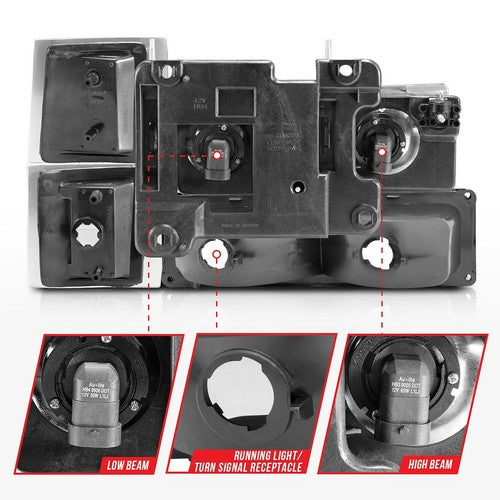ANZO USA 111505 Crystal HEADLIGHT ASSEMBLY