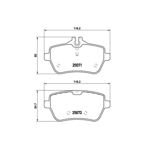 Brembo Front Low Metallic Brake Pads Fits 2014?2017 Mercedes-Benz S550 P50103