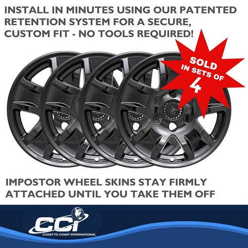 Coast To Coast IWCIMP390BLKN IMPOSTOR WHEEL COVER
