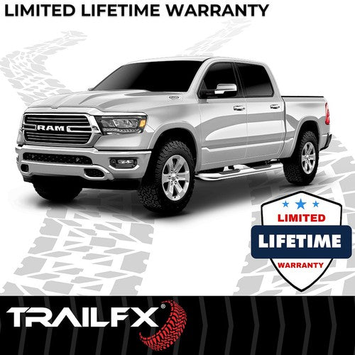 TrailFX A1013S TFX 4" Oval Tube Side Steps NERF BAR OVAL 4"