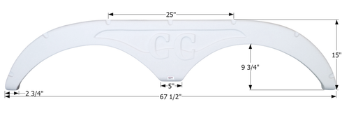 Icon 12713 Tandem Axle FENDER SKIRTS RV
