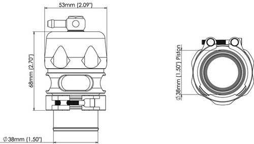 Turbo Smart TS-0205-1131 Vee-Port Pro BLOW OFF VALVE