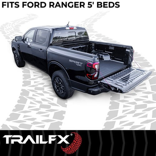 TrailFX 704N Bed Mat Black Without Raised Edges Textured Pebble Surface Design