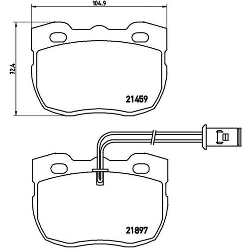 Brembo Front Low Metallic Brake Pads 1994-1999 Land Rover Discovery 4 Pc P44004