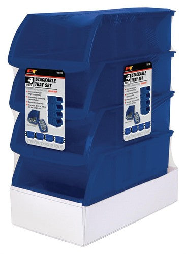 Performance Tool?W5196 4 pc Storage Cabinet Drawers 9-1/4 " x 6 " x 5 " Blue