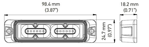 Hella H22899001 MS4 Series LIGHTS WARNING