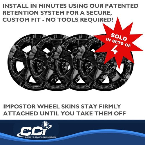 Coast To Coast IWCIMP451BLK IMPOSTOR WHEEL COVER
