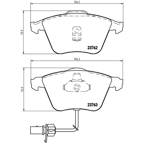 Brembo Front Low Metallic Brake Pads Fits 2009-2012 Volkswagen CC 4 Pc P85056
