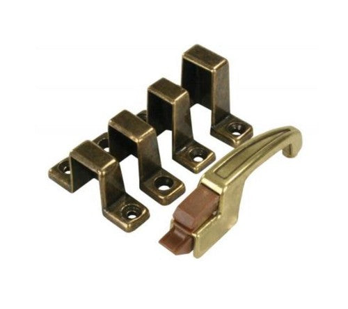 JR Products 70495 Door Catch Use To Keep Cabinet Doors Closed Gold Single