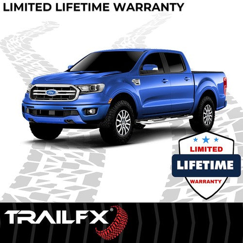 TrailFX A0060S TFX Round Tube Side Steps NERF BAR ROUND 3"