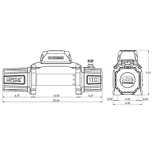 Superwinch 1710201 10000 lbs. Vehicle Recovery Winch