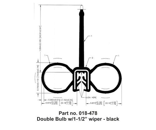 AP Products 018-478 HARDWARE SEALS WEATHERSTRIP RV