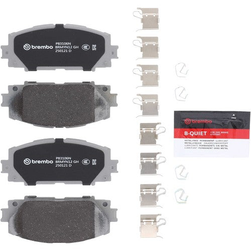 Brembo Front Ceramic Brake Pads Fits 2010-2022 Toyota Prius 4 Pc Brakes P83106N