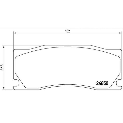Brembo Front Low Metallic Brake Pad Fits 2008-2009 Jaguar XKR Alcon Brake P36023
