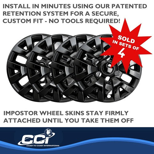Coast To Coast IWCIMP445BLK IMPOSTOR WHEEL COVER