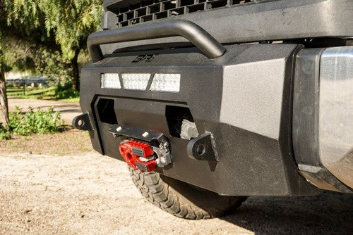 Body Armor TN-19339 Bumper One Piece Design With Grill Guard Hardware Included