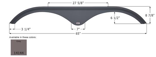 Icon 14144 Tandem Axle FENDER SKIRTS RV