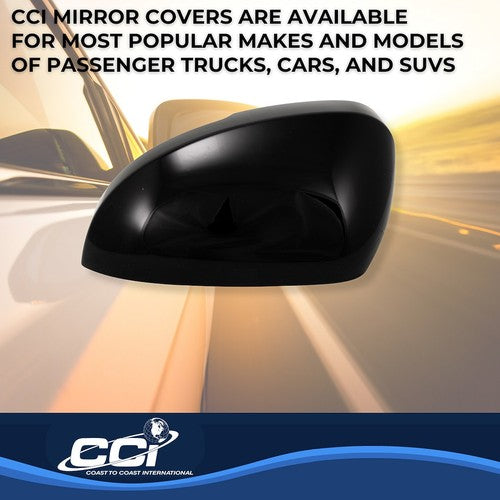 Coast To Coast MC67555BLK Exterior Mirror Cover Top Half Cover Set Of 2