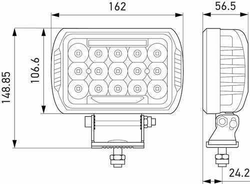 Hella 358154051 ValueFit 450 LED Series FOG LIGHT KIT