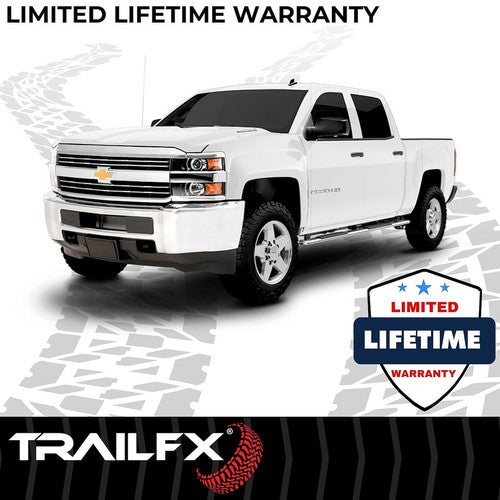 TrailFX A4002S TFX 4" Trapezoid Side Steps NERF BAR OVAL 4"