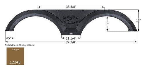 Icon 12248 Tandem Axle FENDER SKIRTS RV