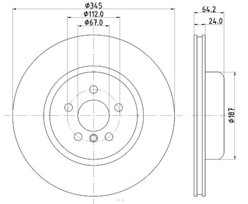 Hella 355133031 Pagid DISC BRAKE KIT