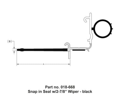AP Products 018-668 HARDWARE SEALS WEATHERSTRIP RV