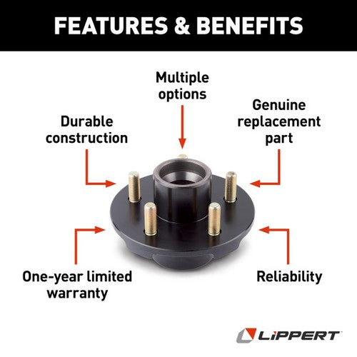 Lippert Components 122098 TRAILER HUB ASSEMBLY