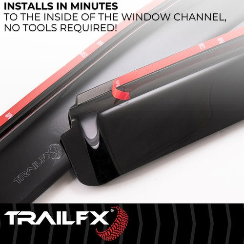 TrailFX 4056IC TFX 4-PC Window Vents RAINGUARDS